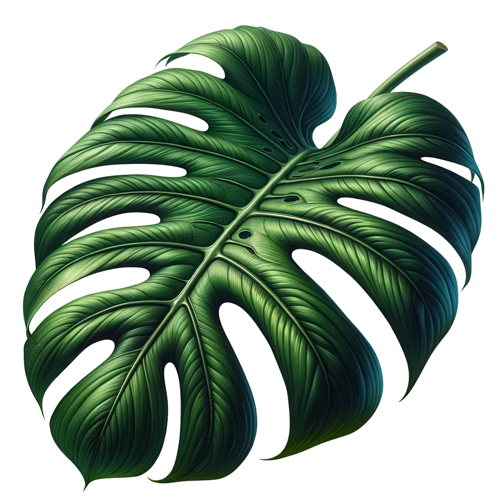 Monstera plant leaf in jungle-themed Orlando gift store