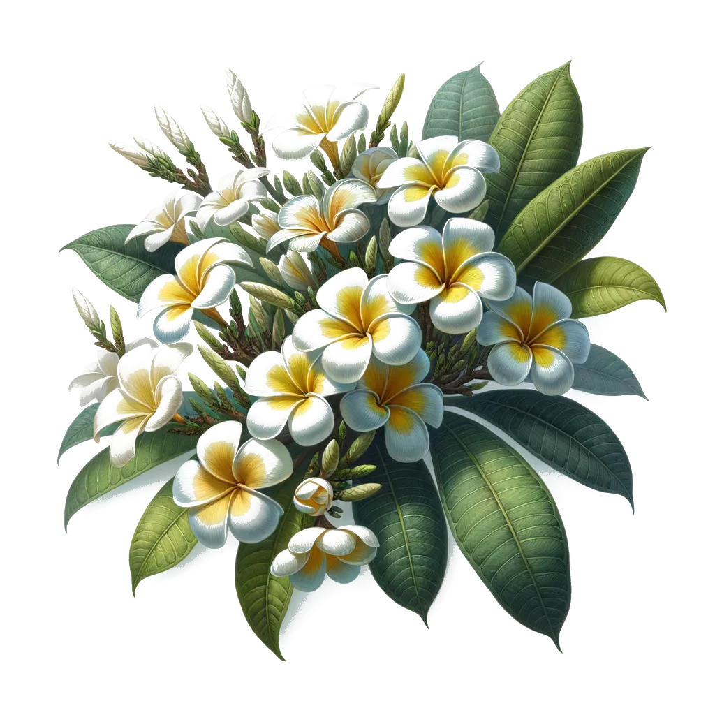 Plumeria flower cluster at Florida souvenir shop